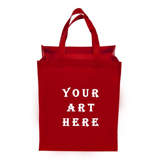 Red Tote Bag 11.5" L x 8" W x 14" H